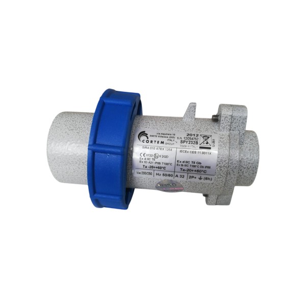 Enchufe atex 2p+t 32a 200/250v